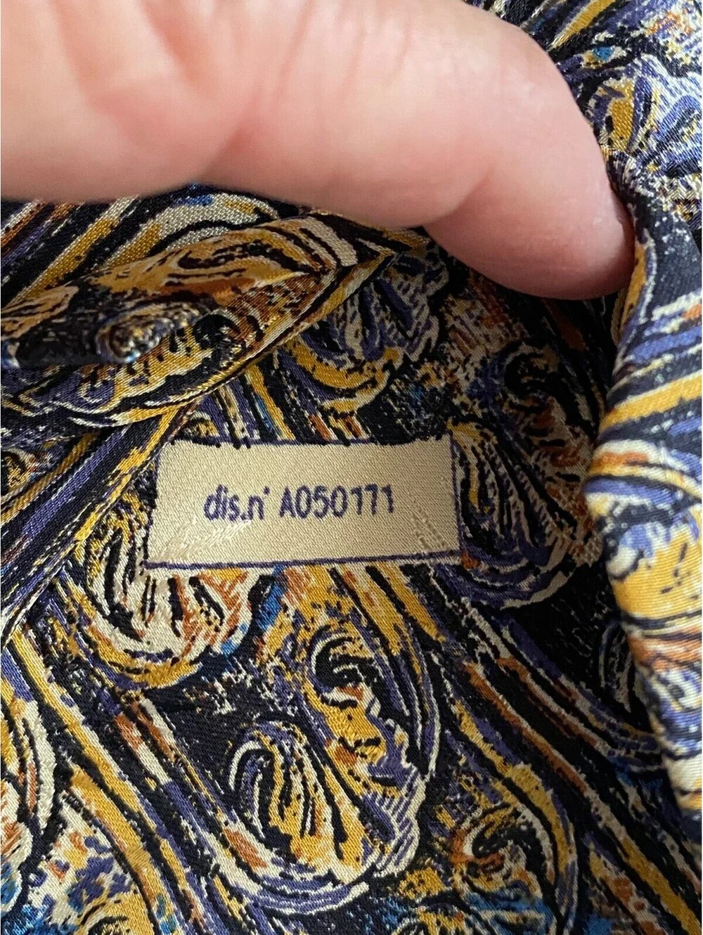 Brioni Roma Mens Cobalt Blue Gold Italian Silk Tie Necktie Made in Italy